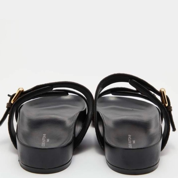 Louis Vuitton Dark Brown Monogram Slides - Picture 8 of 8